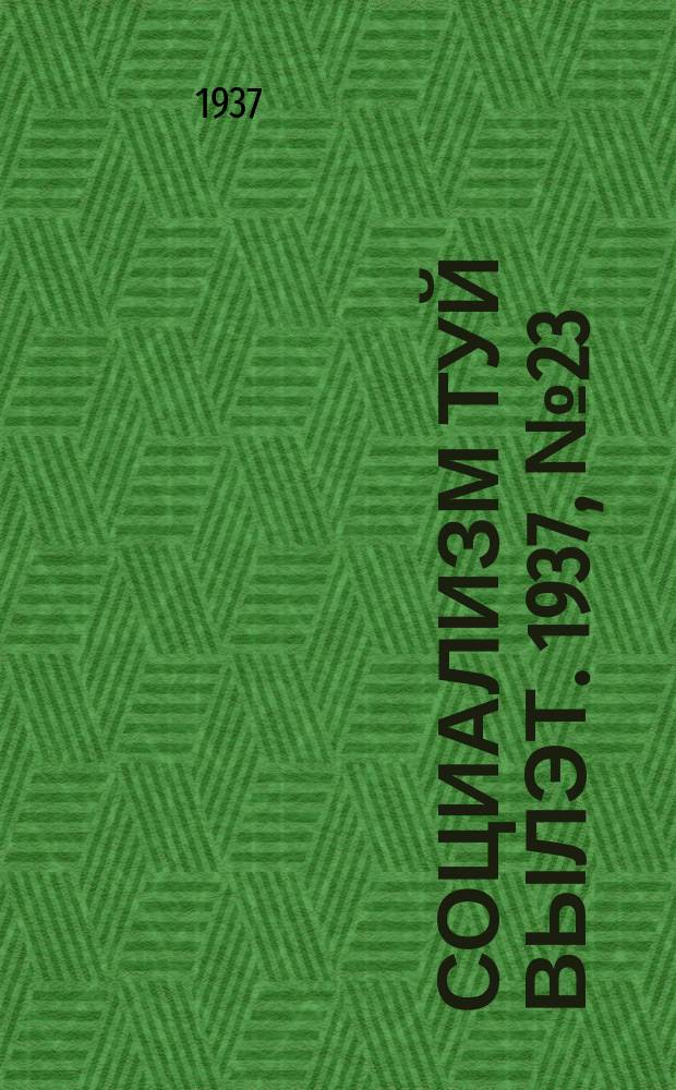 Социализм туй вылэт. 1937, № 23(384) (1 мая)
