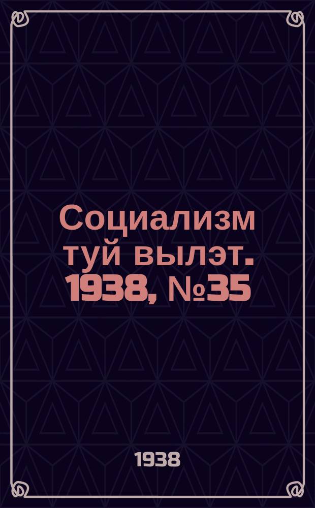 Социализм туй вылэт. 1938, № 35(468) (10 июня)
