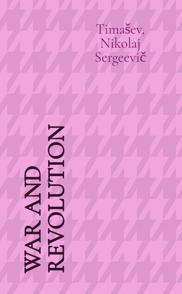 War and revolution