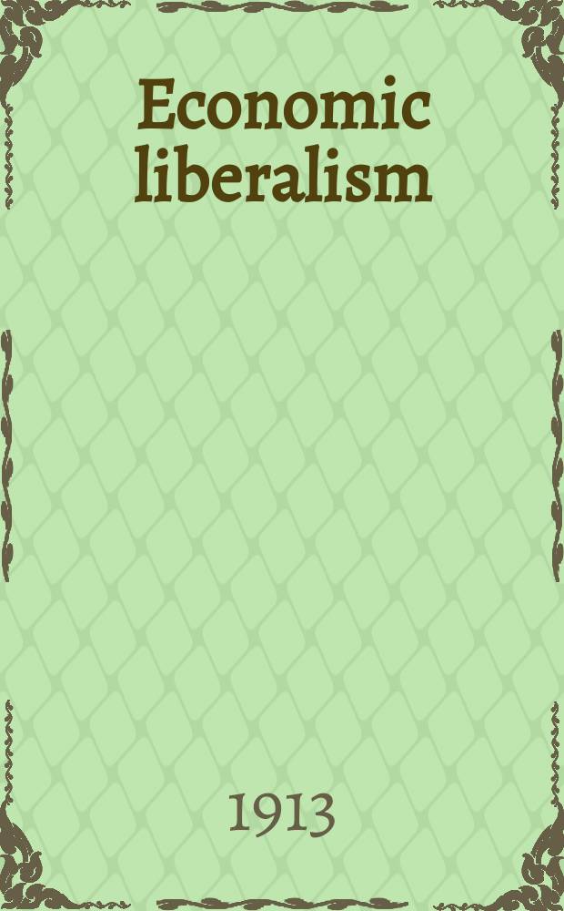 Economic liberalism