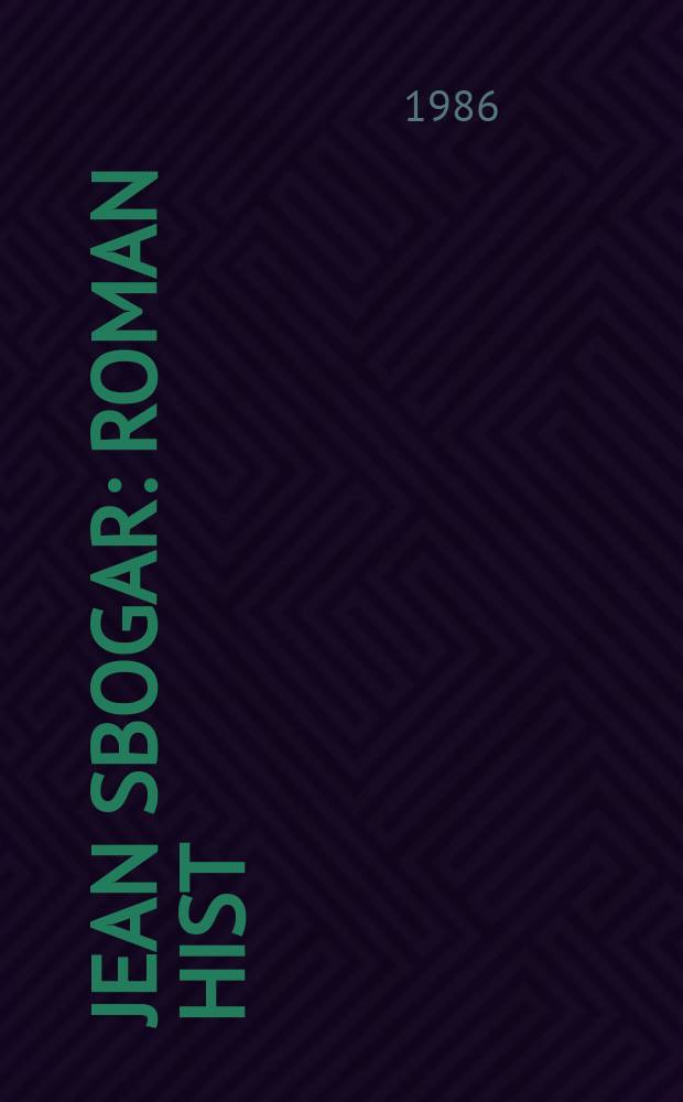 Jean Sbogar : Roman hist