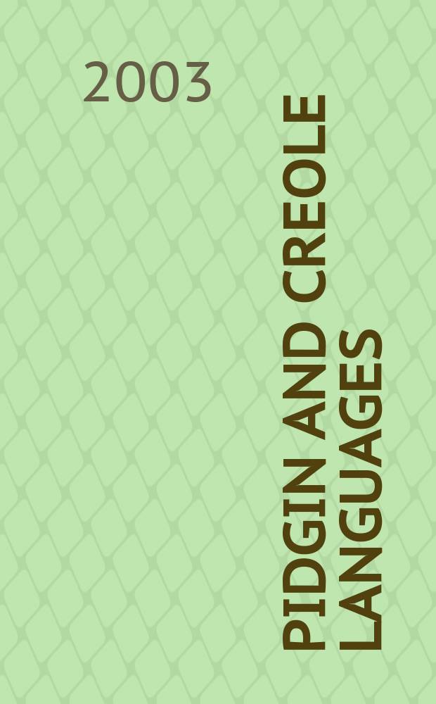Pidgin and Creole languages : a basic introduction