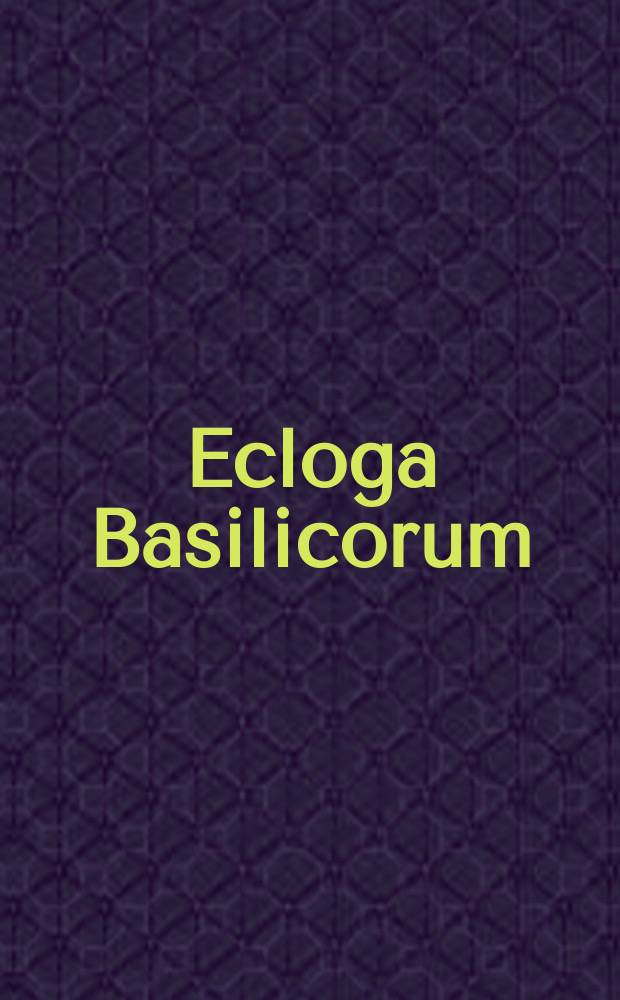 Ecloga Basilicorum