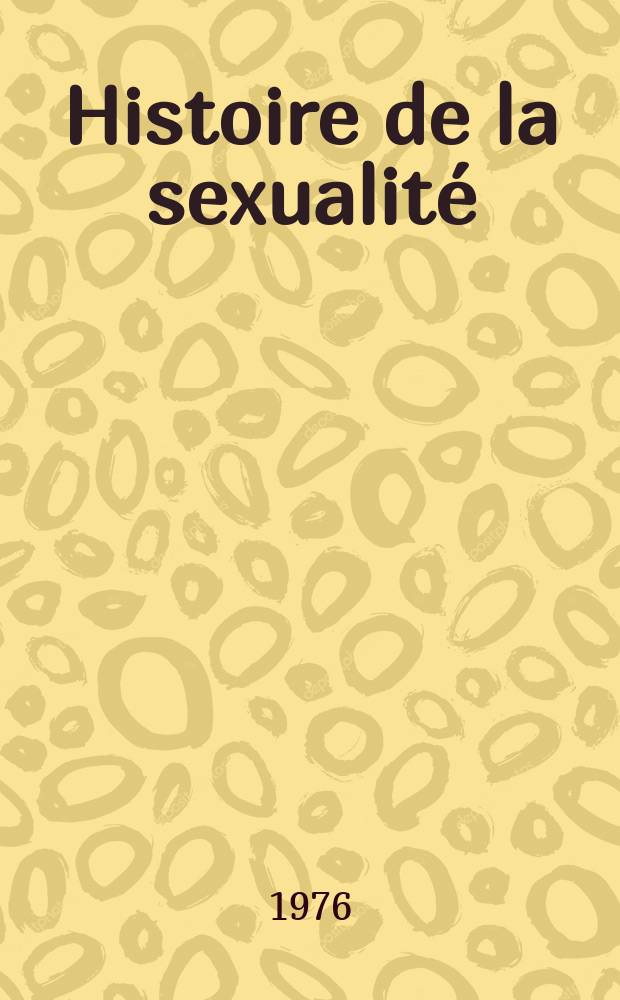 Histoire de la sexualité
