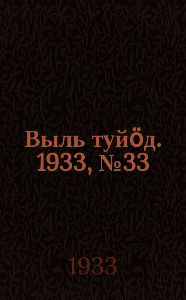 Выль туйӧд. 1933, № 33(164) (4 июня)