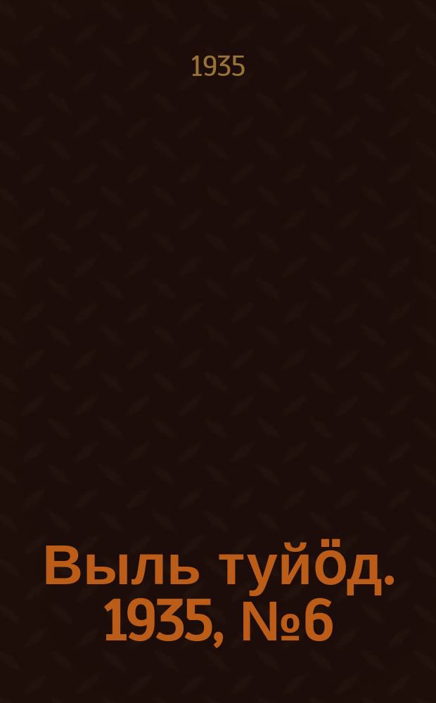 Выль туйӧд. 1935, № 6(319) (24 янв.)