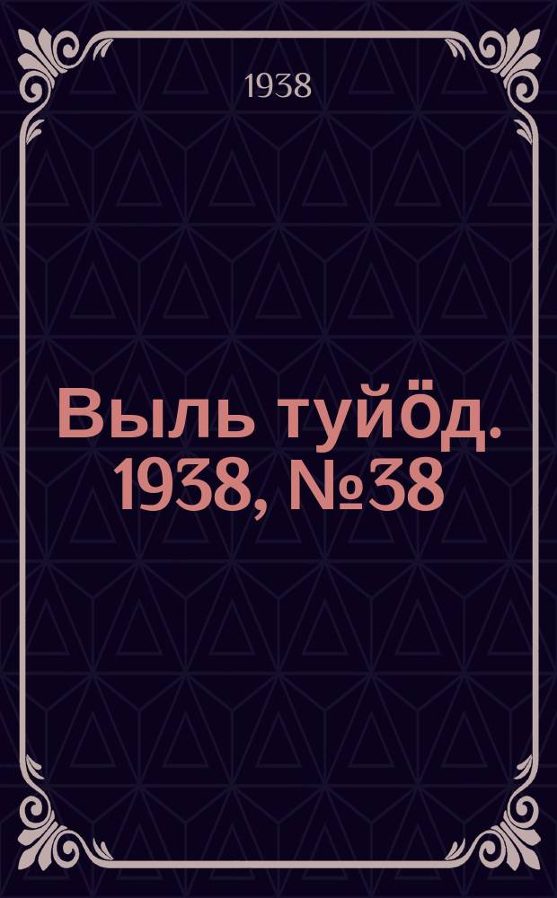 Выль туйӧд. 1938, № 38(646) (5 июня)