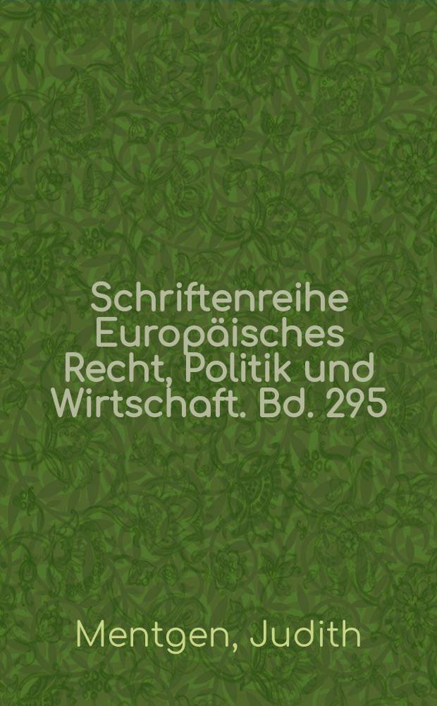 Schriftenreihe Europ&auml;isches Recht, Politik und Wirtschaft. Bd. 295 : Beschäftigungsförderung und Stabilitaẗsverpflichtung in der Europäischen Wirtschafts- und Währungsunion = Содействие занятости и обеспечение стабиности в Европейском экономическом и валютном союзе
