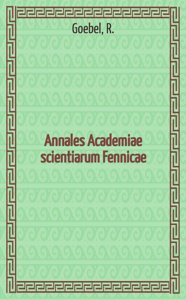 Annales Academiae scientiarum Fennicae : The group of orbit preserving G-homeomorphisms...