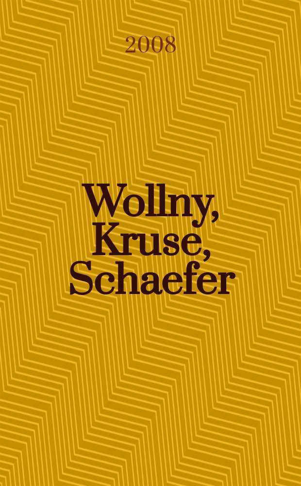 Wollny, Kruse, Schaefer : Joung german jazz