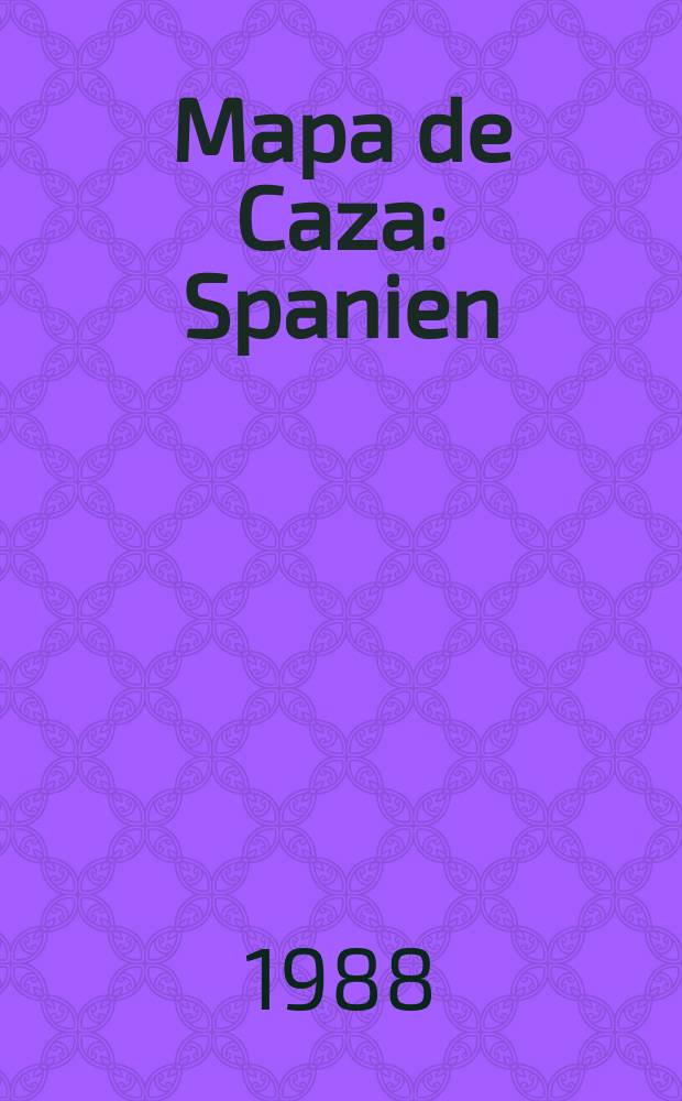 Mapa de Caza : Spanien