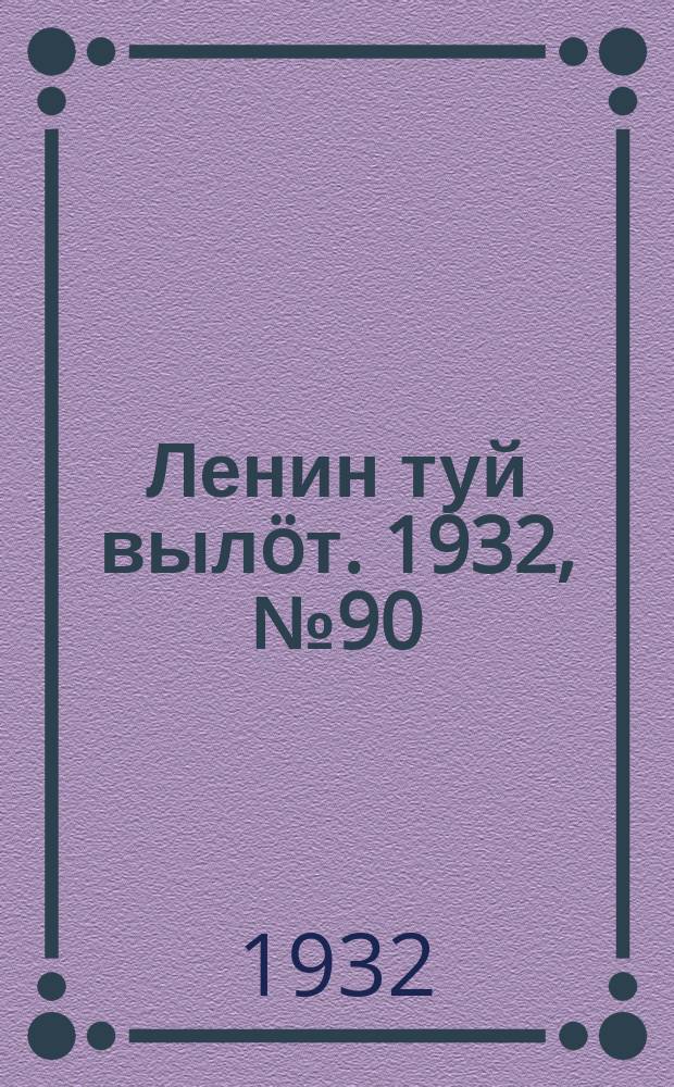 Ленин туй вылöт. 1932, № 90(652) (12 авг.)