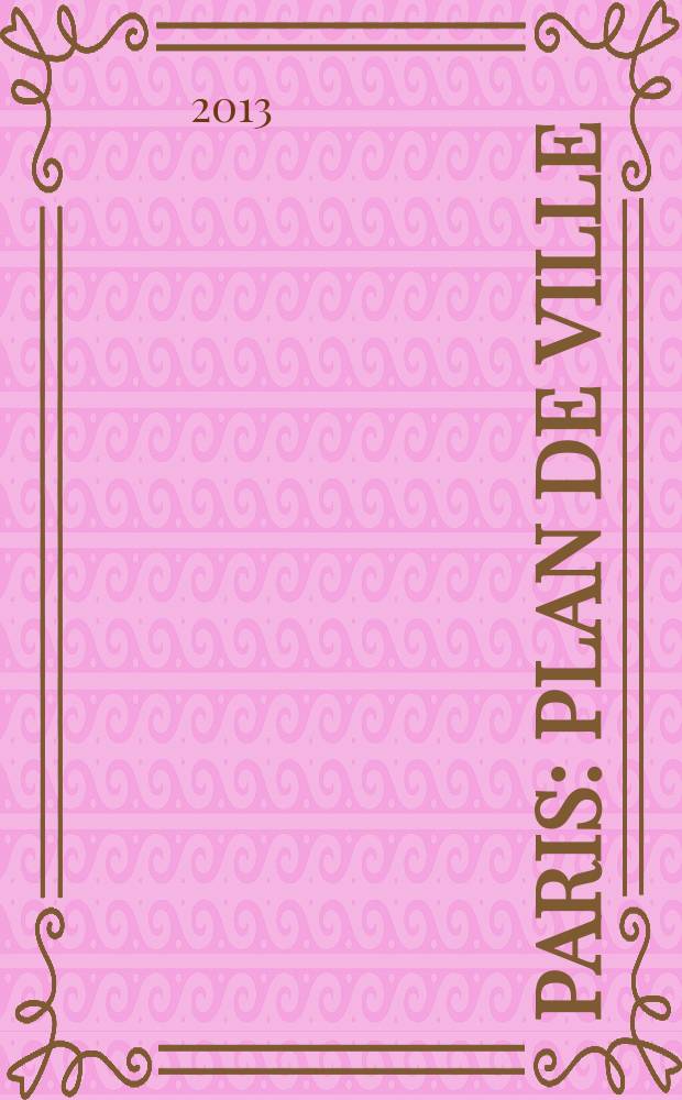 Paris : Plan de ville