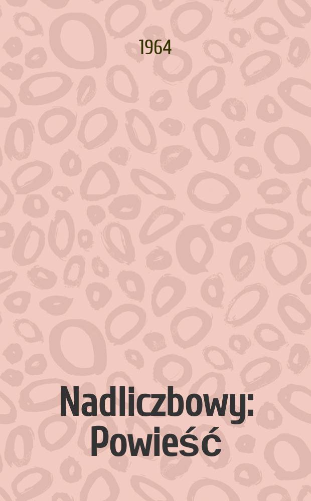 Nadliczbowy : Powieść