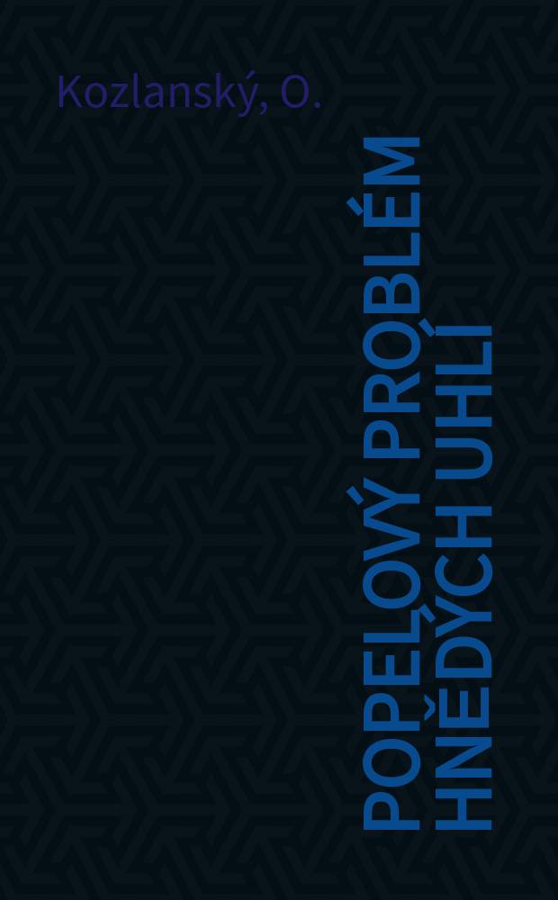 Popelový problém hnědých uhlí