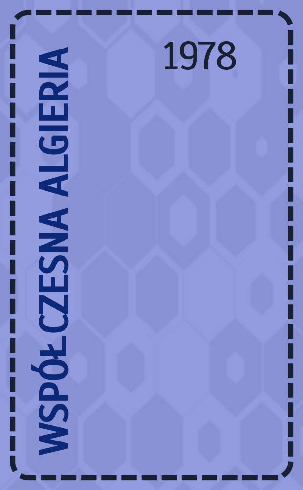 Współczesna Algieria