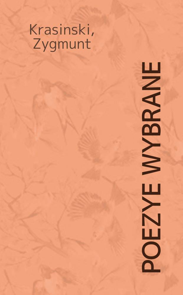Poezye wybrane