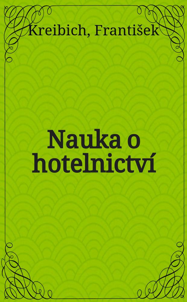 Nauka o hotelnictví