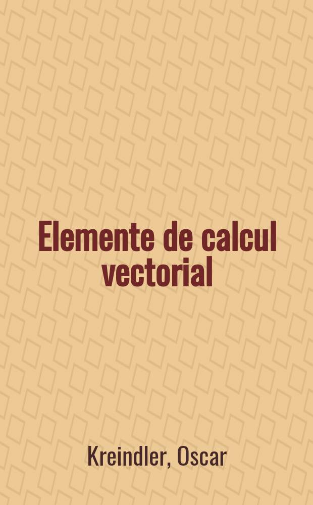 Elemente de calcul vectorial