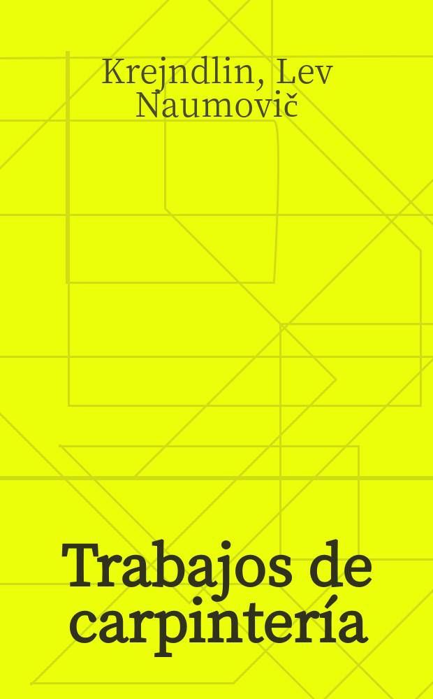 Trabajos de carpintería