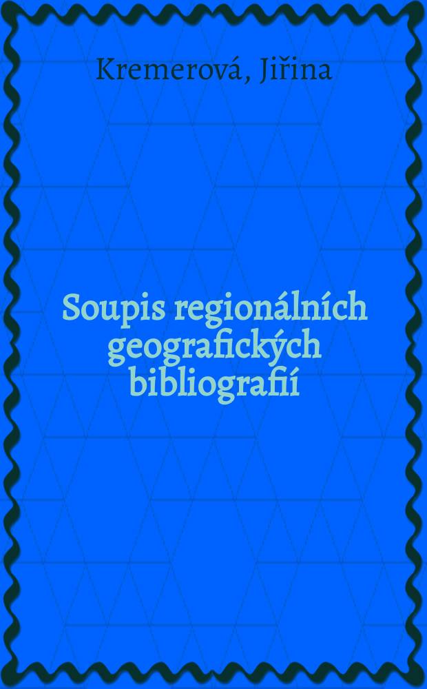 Soupis regionálních geografických bibliografií
