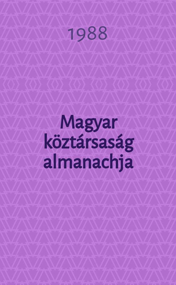 Magyar köztársaság almanachja