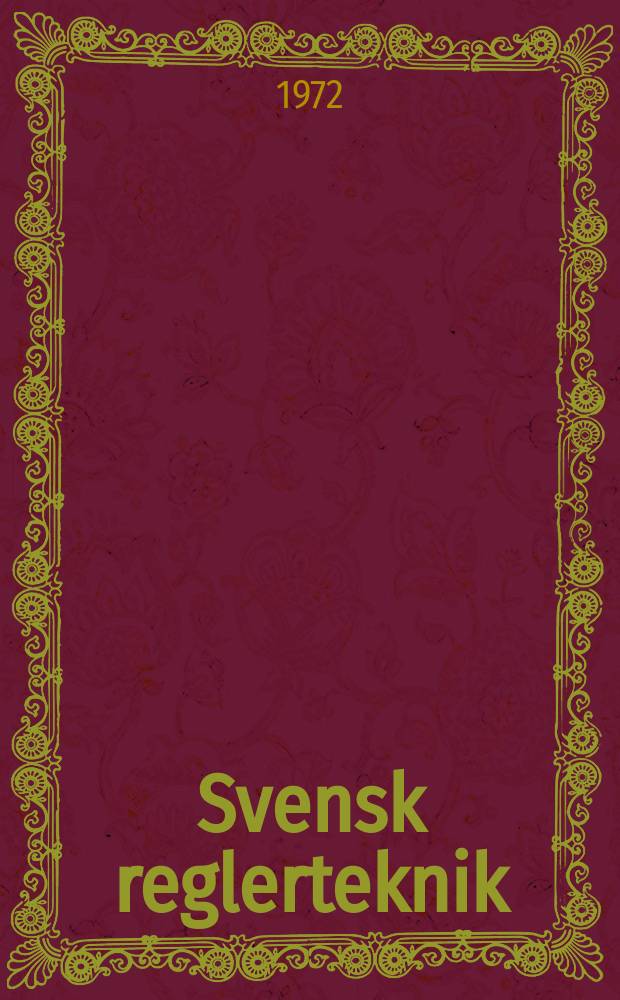 Svensk reglerteknik