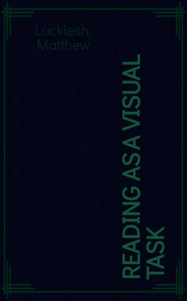 Reading as a visual task