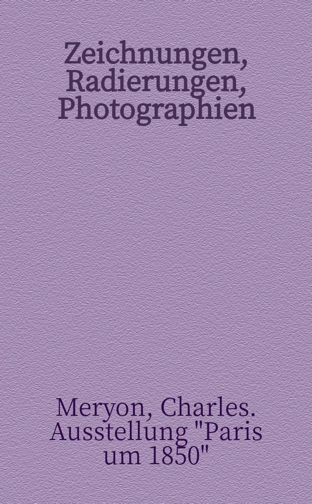 Zeichnungen, Radierungen, Photographien : Katalog