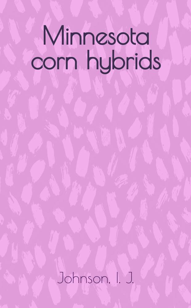 Minnesota corn hybrids