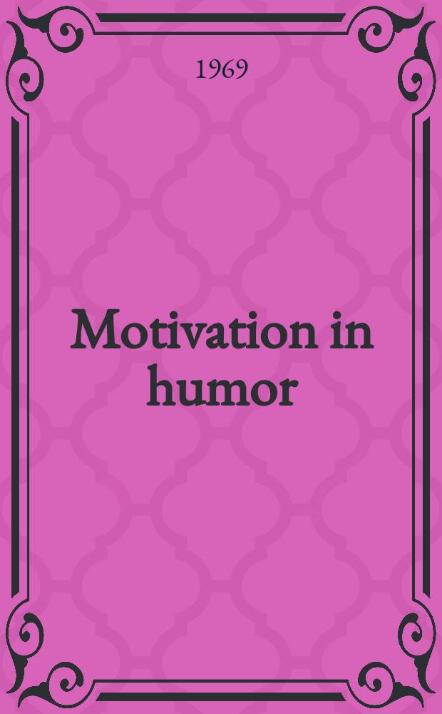 Motivation in humor