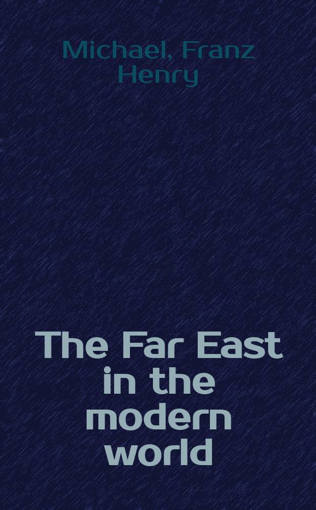 The Far East in the modern world