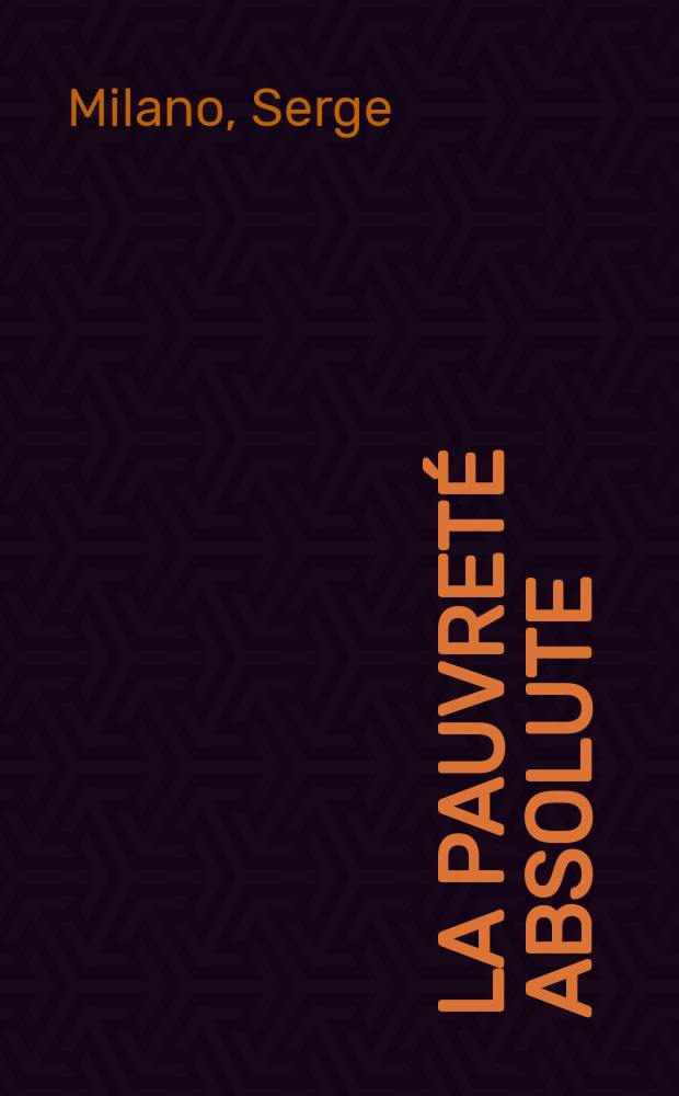 La pauvreté absolute