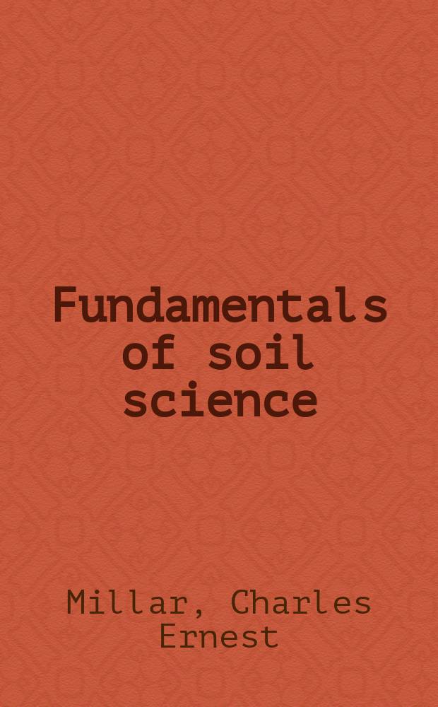 Fundamentals of soil science