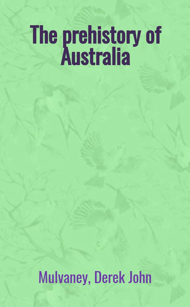 The prehistory of Australia