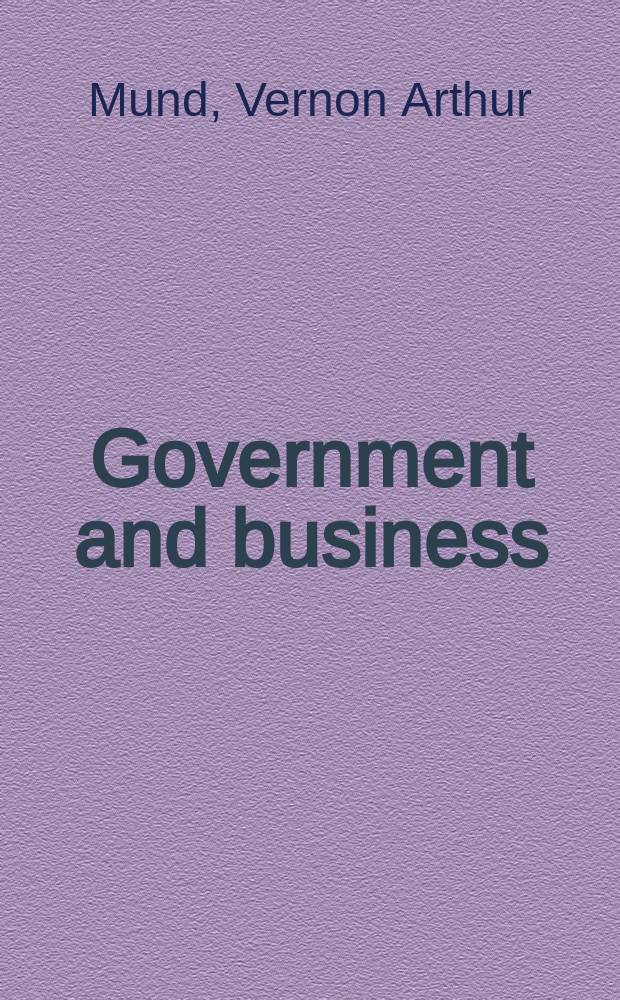 Government and business