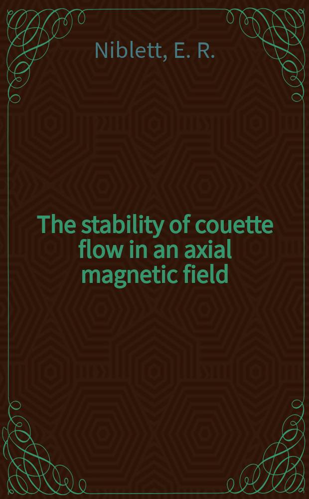 The stability of couette flow in an axial magnetic field