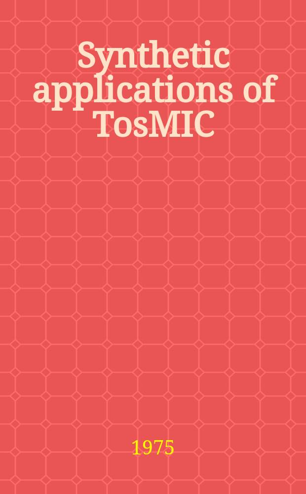Synthetic applications of TosMIC : A new reagent in organic synthesis : Proefschr. ..