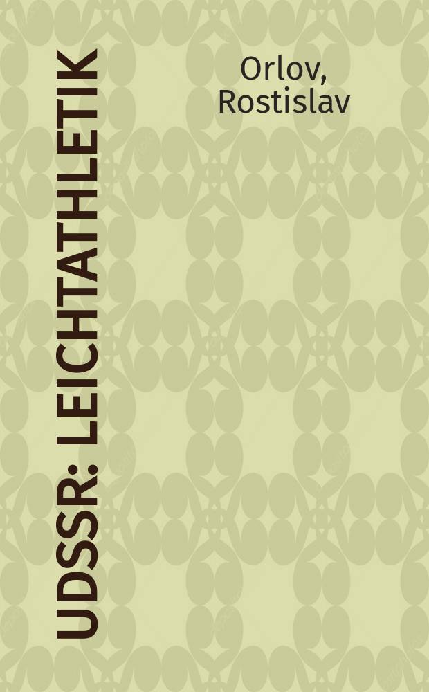 UdSSR : Leichtathletik