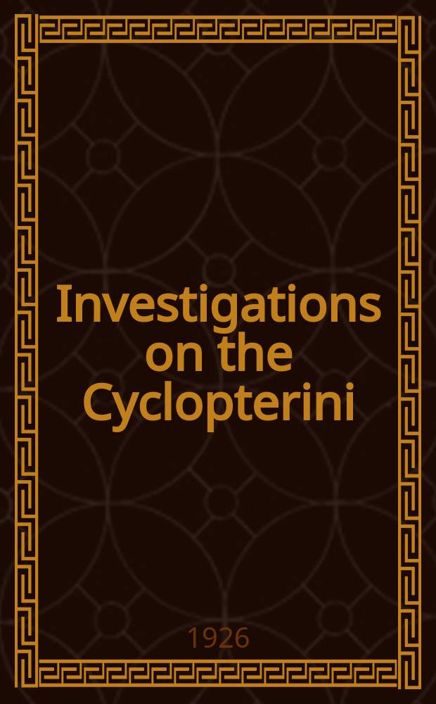 Investigations on the Cyclopterini