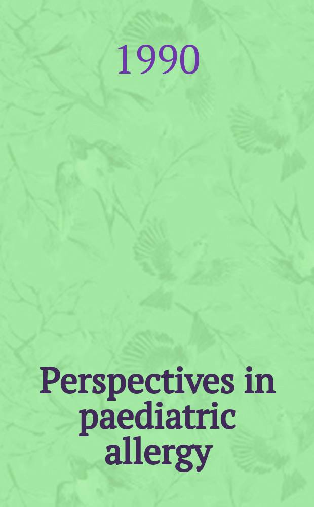 Perspectives in paediatric allergy