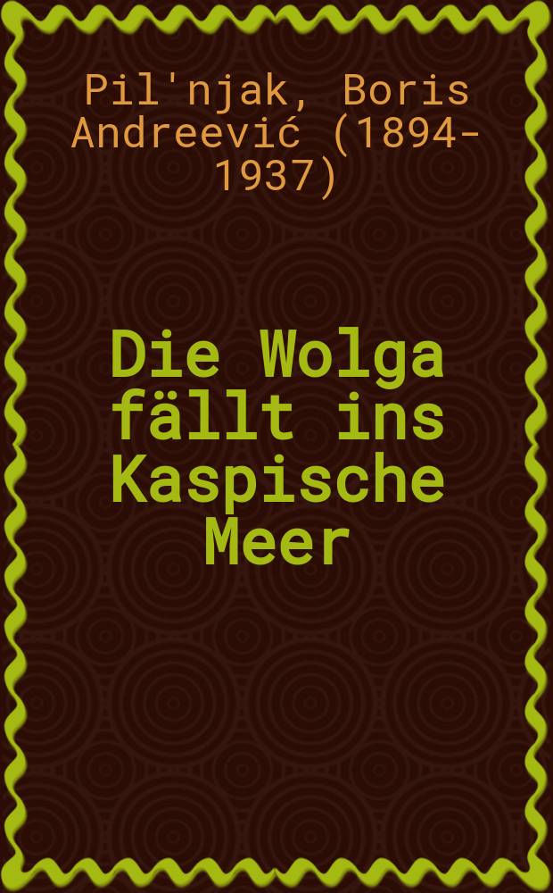 Die Wolga f&auml;llt ins Kaspische Meer