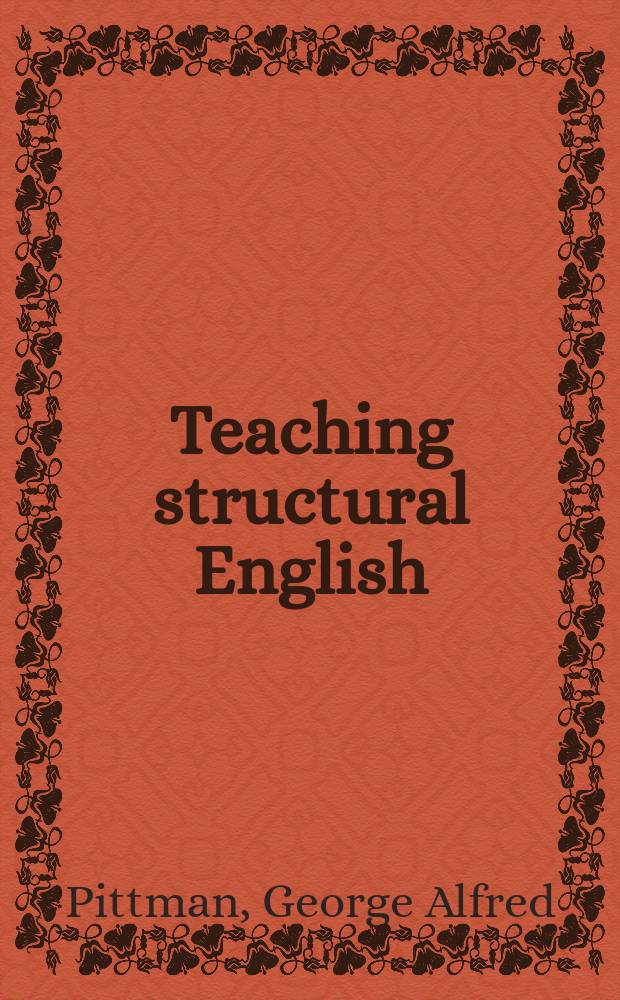 Teaching structural English