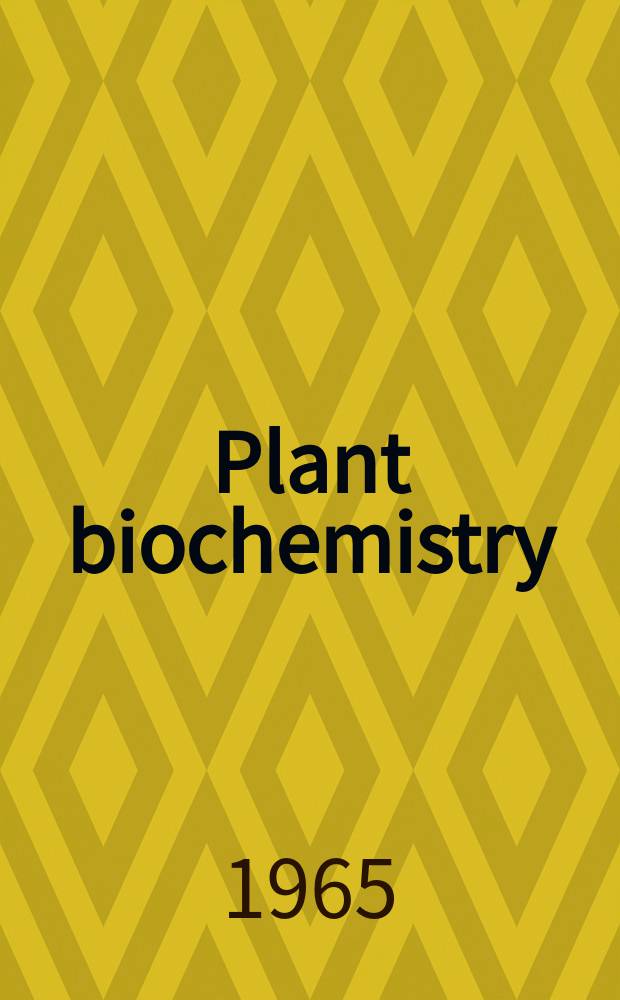 Plant biochemistry