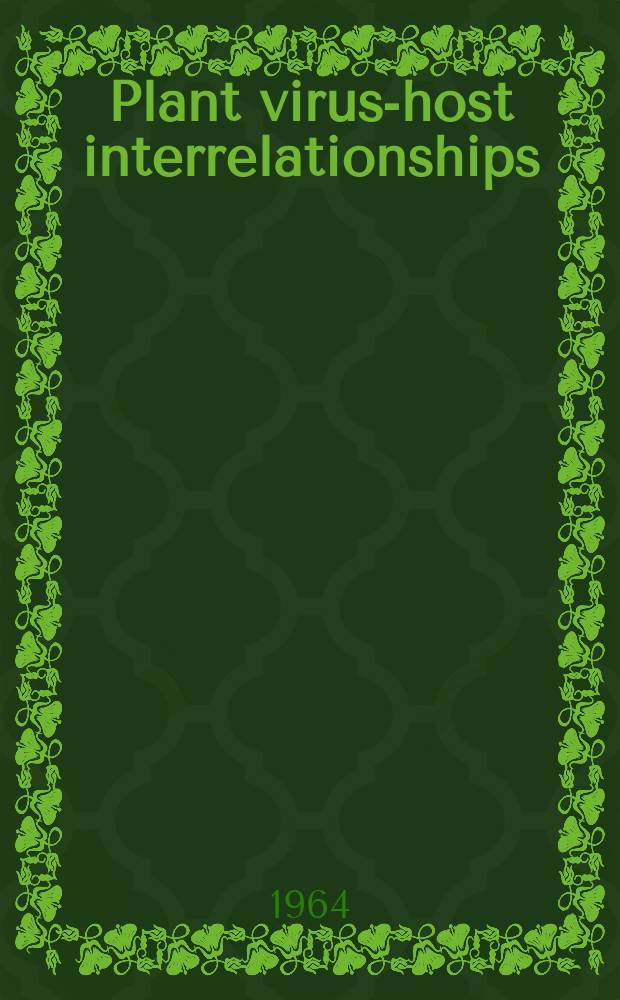 Plant virus-host interrelationships : Symposium