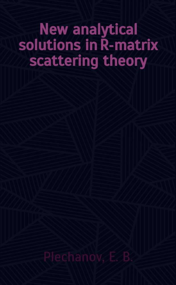New analytical solutions in R-matrix scattering theory