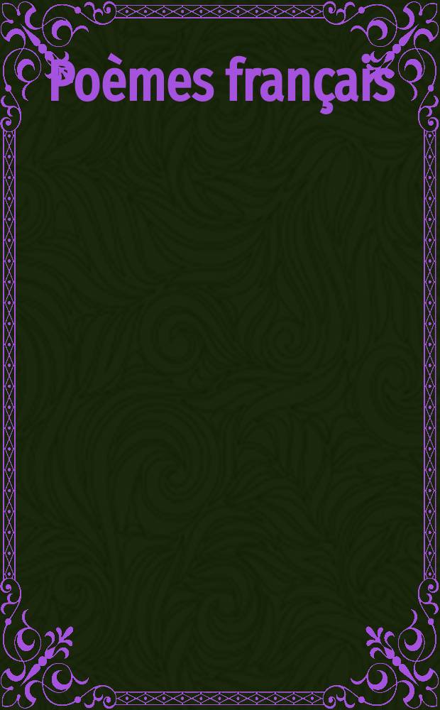 Poèmes français