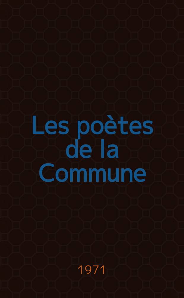 Les poètes de la Commune