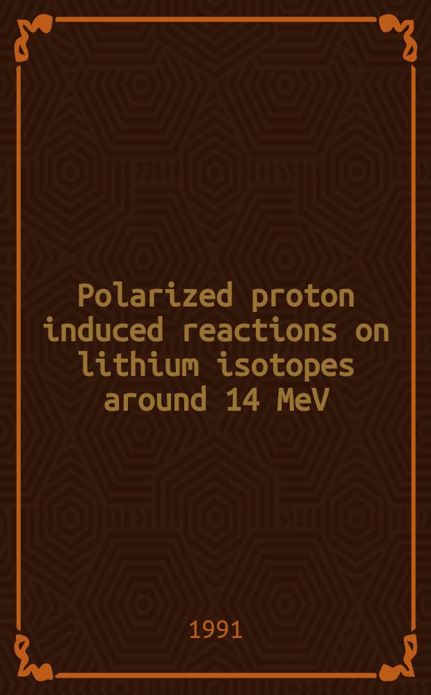 Polarized proton induced reactions on lithium isotopes around 14 MeV