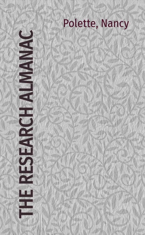 The research almanac